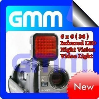  36 IR Infrared LED Video Camera Light Ghost Hunting 6x6
