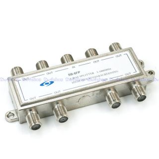 Way F Type TV Cable Satellite Coaxial Splitter