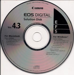 Software Canon EOS Digital Camera Solution Disk CD 4 3