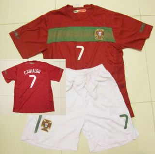 Youth Kids Portugal C Ronaldo Soccer Jersey Shorts Age1 12 us