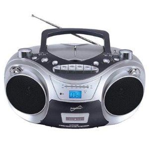 New Supersonic Portable  CD Cassette Tape Radio Player USB  