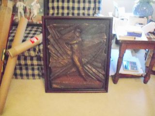 Ted Williams Framed Sculpture by Paul Kamish #183