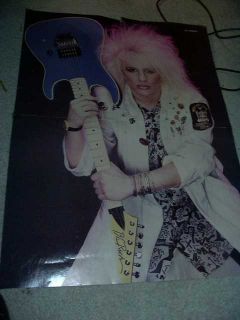DeVille Poster MEGARARE Poison Hair Metal Guitar