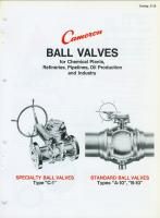Cameron Iron Works Catalog C 10 Ball Valves Chemical Refinery Pipeline 