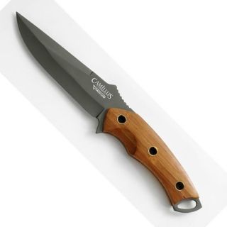 Camillus 10 inch Knife 18508 Fixed Blade Bamboo Handle New