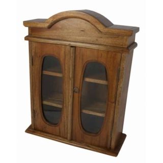 Antique Style Wooden Medicine Cabinet with Doors