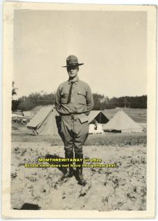 1917 Photo Camp Douglas 1st Wisconsin Infantry Co A 2nd Lieutenant 