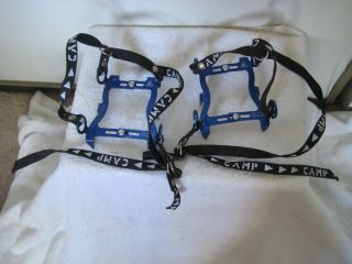 Camp 6 Point Crampons Premana 2B Made in Italy Adjustable with Straps 