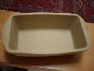   086 Stoneware Ceramic Loaf Bread Cake Baking Pan 9 USA Made