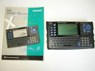 TI 92 calculator, BIG MANUAL / GUIDEBOOK; Texas Instruments.