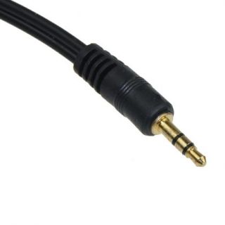   Headphone Mini Jack Splitters Y Adapter 1xMale to 2xFemale 15cm Cable