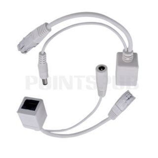 Poe Power Over Ethernet Injector Splitter Adpater Cable