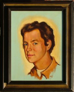 Listed Charles Cagle B 1907 Young Man Portrait  Auction 