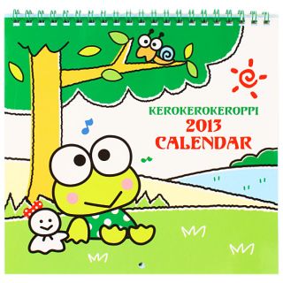 2013 Kerokero Keroppi Wall Calendar Plan 21 x 20.3 cm / 8.2 x 8 w 