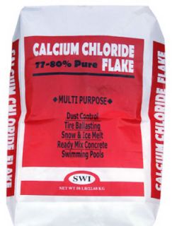 50 lb Ice Melt Calcium Chloride Flakes Safe on Concrete Vegetation 