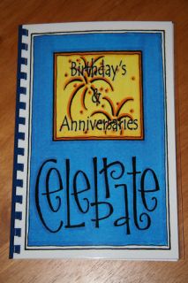 Personal Birthday and Anniversary Calendar Planner Organizer Book New