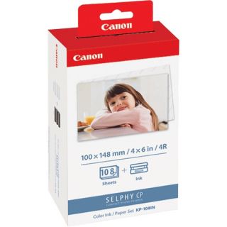 Canon 3115B001 KP108IN Color Ink Paper for SELPHY Printer