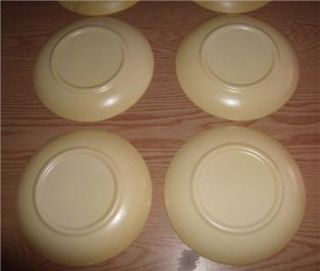 Canonsburg Pottery Co Sunbeam 2 Plates 4 Saucers 1968