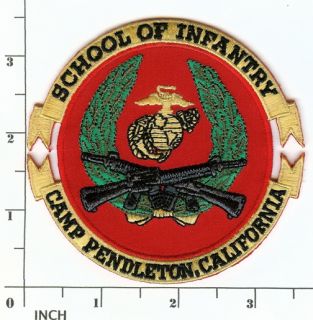 USMC School of Infantry Patch Camp Pendleton AIT Advanced Infty 