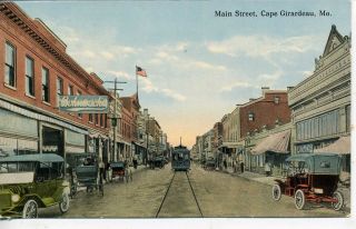 Cape Girardeau Missouri Downtown Street Postcard Stores
