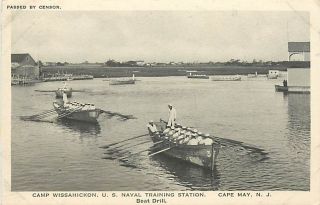 NJ Cape May Camp Wissahickon Naval Training Station Boat Drill 
