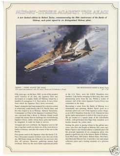 Robert Taylor Midway Strike Against The Akagi Flyer