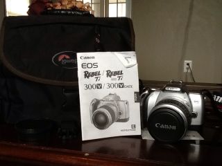 Canon EOS Rebel TI SLR 35mm 28 105mm Lens Filter Strap Bag New Battery 