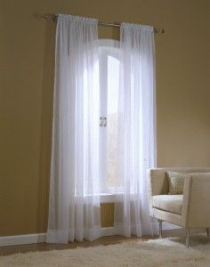 Emily 59x84 Sheer Curtain Panel Wedgewood Color Voile