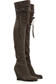 Gorgeous Camilla Skovgaard Over The Knee Wedge Leather Thigh Boots 38 