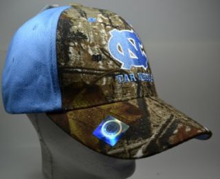   Tar Heels Mossy Oak Camo Hat Cap New Adjustable Camo Blue