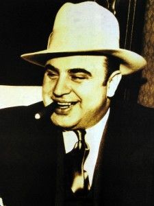 Al Capone Smoking a Cigar. New 16 x 20 Inch Mobster Poster, Bad Guys 