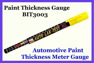 Paint Thickness Meter Gauge Bit 3003 Crash Test Check