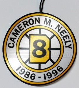 Cam Neely Boston Bruins 8 Round Retirement Replica Banner Free 