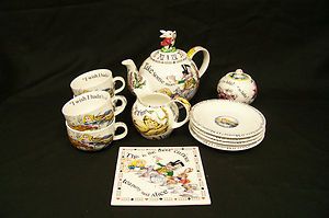 Cardew Design Alice in Wonderland Porcelain Tea Set E05