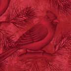 Benartex Wintersong Bird Cardinal Fabric Red Holiday Christmas 