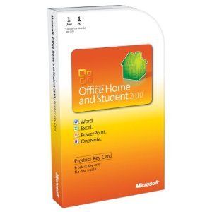   MICROSOFT OFFICE 2010 HOME STUDENT PRODUCT KEY CARD CREATIVE SOFTWARE