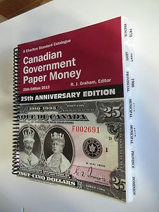 Canadian Government Paper Money Charlton Catalog DIVIDER TAB SET Great 