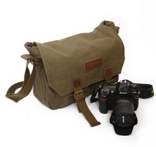 Canvas DSLR SLR Canon Nikon Camera Shoulder Casual Bag