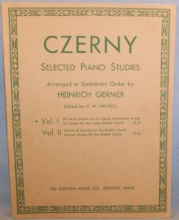 Czerny Selected Piano Studies Heinrich Germer Vol 1 44