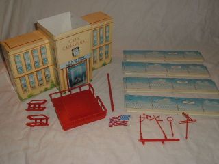 1960s Marx Cape Canaveral Play Set #5935 in Box, Includes Exploding 