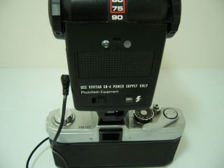 Canon TL QL 35mm SLR Film Camera with Vivitar 283 Flash