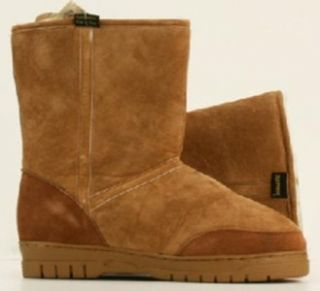 New Old Friend Mens Leather Sheepskin Mukluk Boots Sand