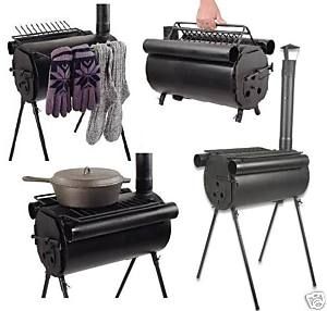 Portable Military Camping Tent Steel Wood Stove Heater