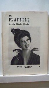 The Vamp Playbill Carol Channing Steve Reeves Flop 55