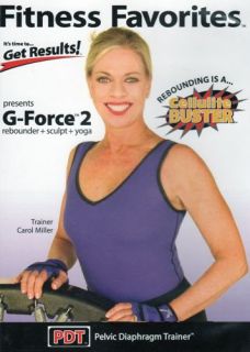 Fitness Favorites G Force V2 Rebounder DVD Carol Miller Exercise 