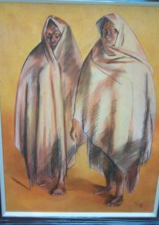 Francisco Zuniga Oil on Panel Very RARE Large Format Signed