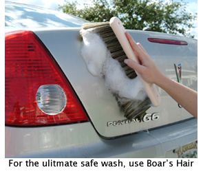   12 inch Boars Hair Wash Brush Car Auto Pamper Your Paint 