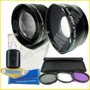 Filter Kit 2 Lens for Canon Rebel T1i T2i T3i XS 60D