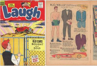 March 1960 Laugh 108 10¢ Archie Comic Book with Katy Keene Story and 