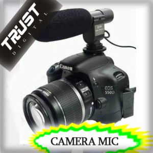 Camera Mic Microphone Canon 7D 60D T3i T2i 5D Mark II